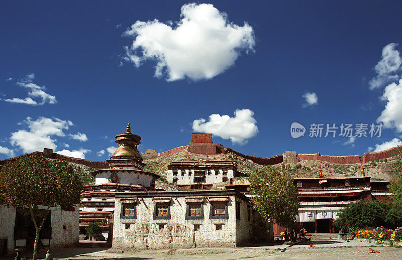 位于西藏的佛教寺庙Pelkor Chode Gompa。